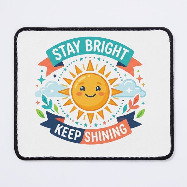 Item preview, Stay Bright Keep Shining Cute Smiling Sun Illustration designed and sold by Owcomm.