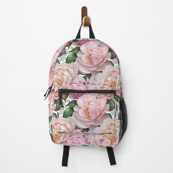 Item preview, Pink and White Peonies with Diamonds Floral Seamless Pattern designed and sold by Leylita Design.