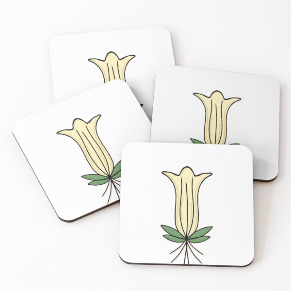Item preview, Minimalist Yellow Bell Flower Digital Art Illustration designed and sold by Nehahabib.