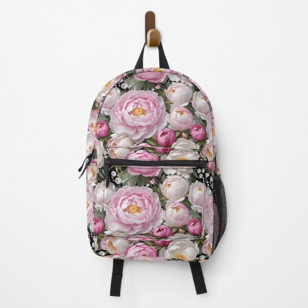 Item preview, Pink and White Peonies with Diamonds Floral Seamless Pattern designed and sold by Leylita Design.