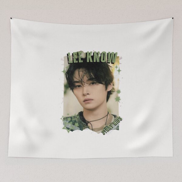 Item preview, Stray Kidss Lee Know Collage: Kpop Group Members black and white Design Classic T-Shirt designed and sold by AJUNICE STUDIO.