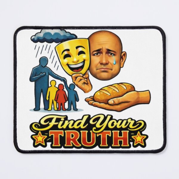 Item preview, Find Your Truth – Hidden Emotions Mask Design | Mental Health & Self Awareness Art designed and sold by Be-You-Vibes.