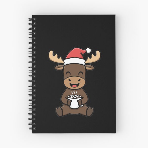 Item preview, Cute Christmas Moose Drinking Hot Cocoa Santa Hat designed and sold by k3rstman1.