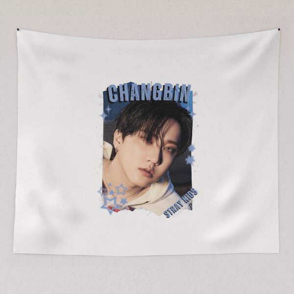 Item preview, Stray Kidss Changbin Collage: Kpop Group Members black and white Design Classic T-Shirt designed and sold by AJUNICE STUDIO.