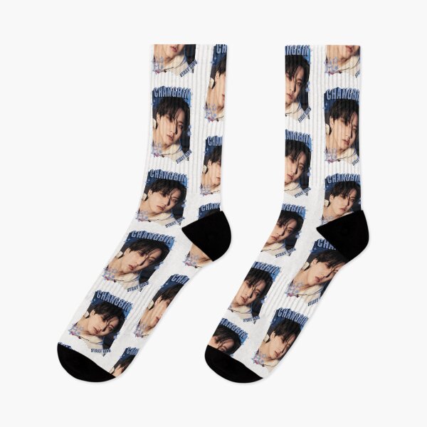 Item preview, Stray Kidss Changbin Collage: Kpop Group Members black and white Design Classic T-Shirt designed and sold by AJUNICE STUDIO.
