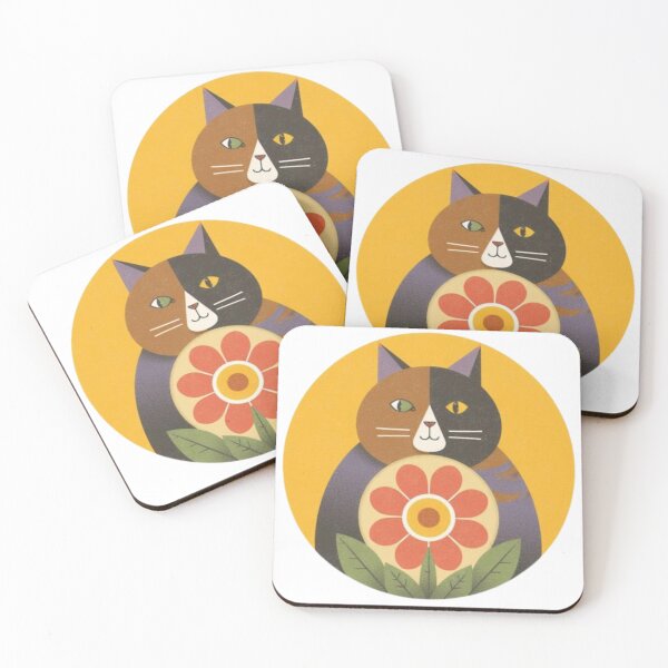 Item preview, Cute Mid Century Modern Cat Geometric Design designed and sold by mellow-koko.