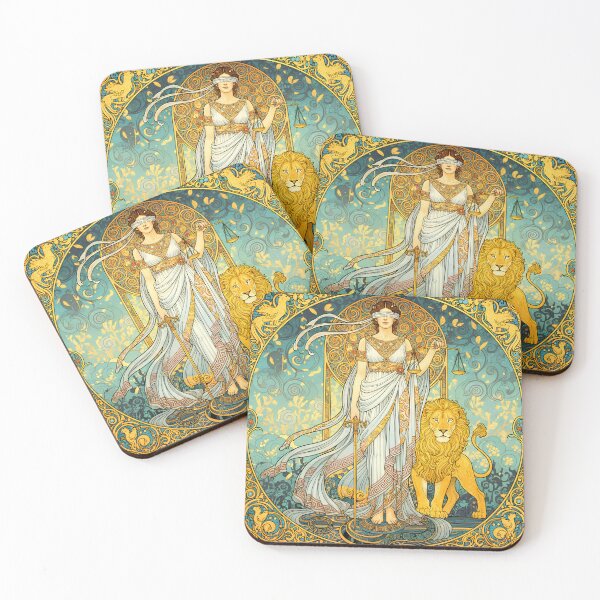 Item preview, Themis Goddess of Justice | Greek Mythology Art Nouveau Wall Art  designed and sold by Stoneflower-Art.