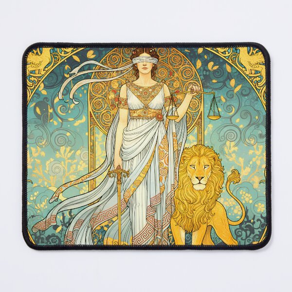 Item preview, Themis Goddess of Justice | Greek Mythology Art Nouveau Wall Art  designed and sold by Stoneflower-Art.