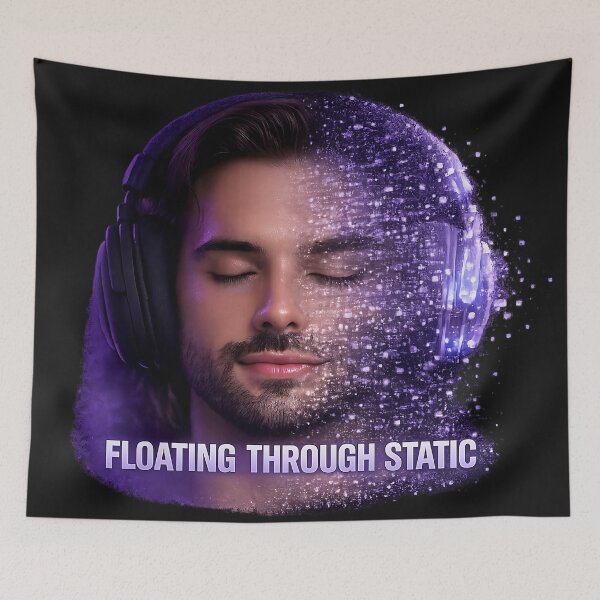 Item preview, Floating Through Static — Chillstep Symbiosis designed and sold by  ZenRave Designs.