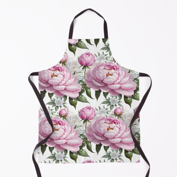 Item preview, Pink and White Peonies with Diamonds Floral Seamless Pattern designed and sold by Leylita Design.