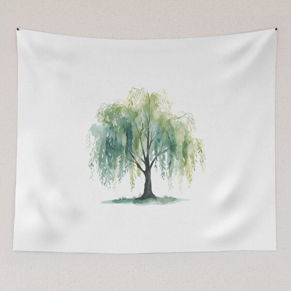 Item preview, Weeping willow watercolor designed and sold by uunaa.