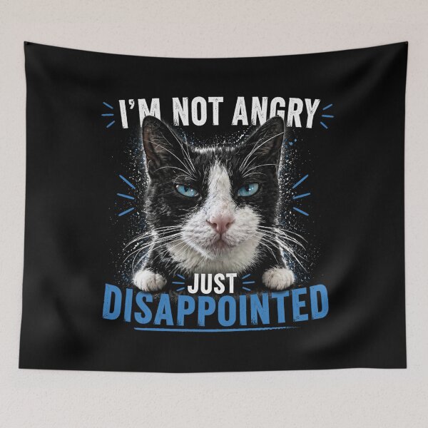 Item preview, I’m Not Angry Just Disappointed Funny Cat Meme | Sarcastic Cat Humor Design designed and sold by IdentityThread.