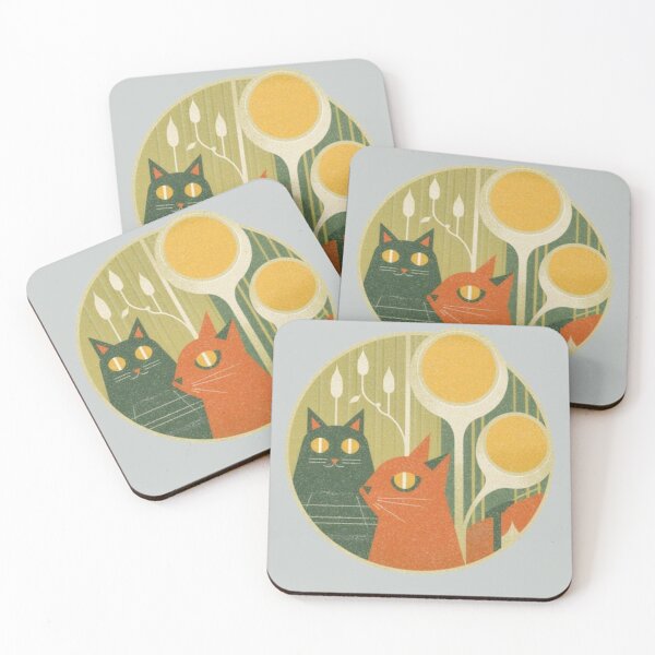 Item preview, Cute Mid Century Modern Cat Pattern designed and sold by mellow-koko.