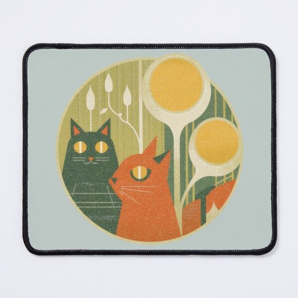 Item preview, Cute Mid Century Modern Cat Pattern designed and sold by mellow-koko.