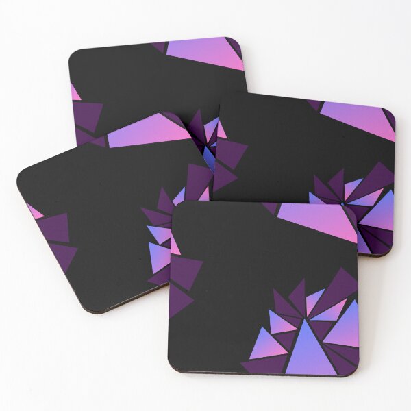 Item preview,  Neon Sunset Geometric Shards - Pink and Purple Abstract designed and sold by Typomuse-studio.