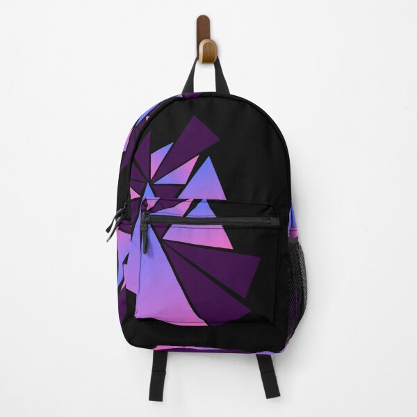 Item preview, Neon Sunset Geometric Shards - Pink and Purple Abstract designed and sold by Typomuse-studio.