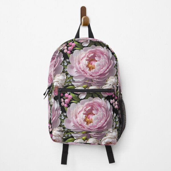 Item preview, Pink Peonies and Roses with Diamonds Floral Seamless Pattern designed and sold by Leylita Design.