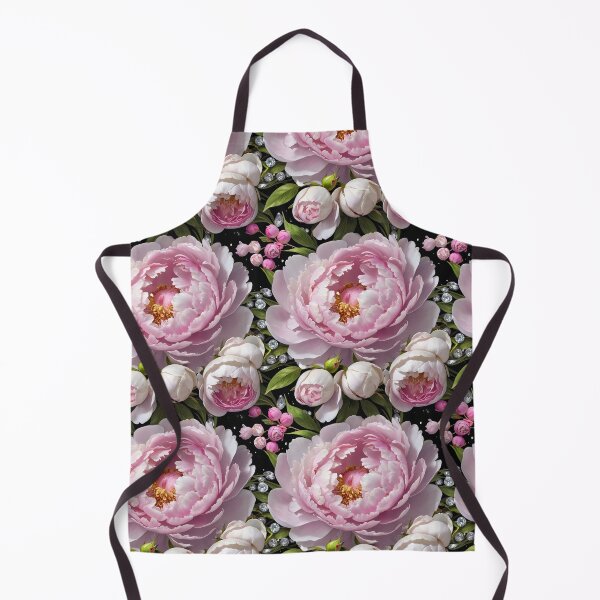 Item preview, Pink Peonies and Roses with Diamonds Floral Seamless Pattern designed and sold by Leylita Design.