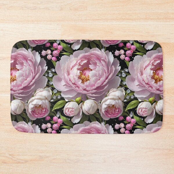Item preview, Pink Peonies and Roses with Diamonds Floral Seamless Pattern designed and sold by Leylita Design.