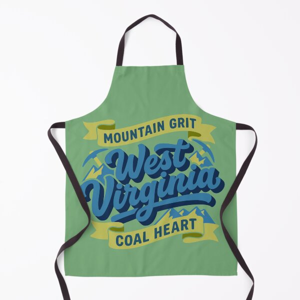 Item preview, Vintage West Virginia Mountain Grit Coal Heart Retro Appalachian Script designed and sold by Cozy-Old-Pub.