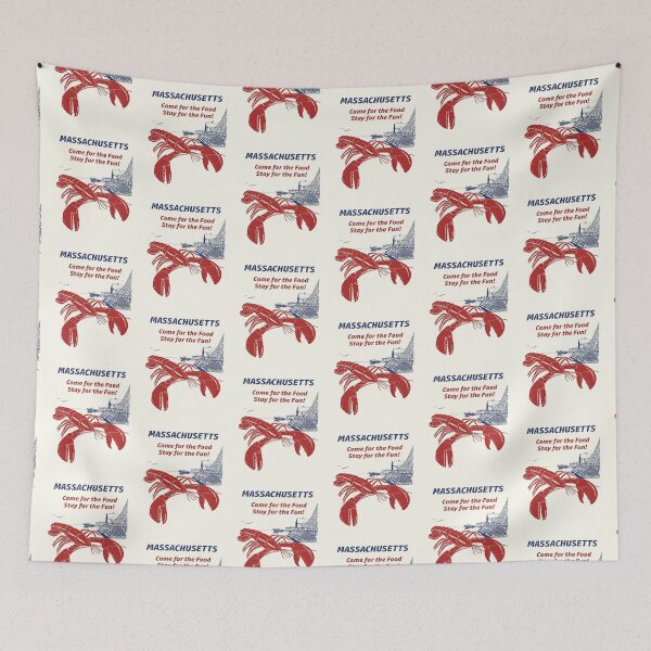 Item preview, Massachusetts Lobster food and fun - 1970s vintage travel designed and sold by retropetrol.