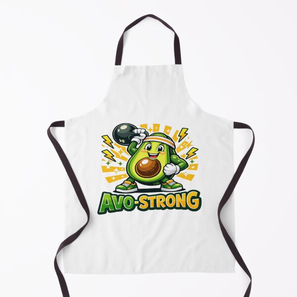 Item preview, AVO‑STRONG Cute Fitness Avocado Design | Funny Gym Motivation for Healthy Lifestyle Fans designed and sold by Bright Nest Studio.