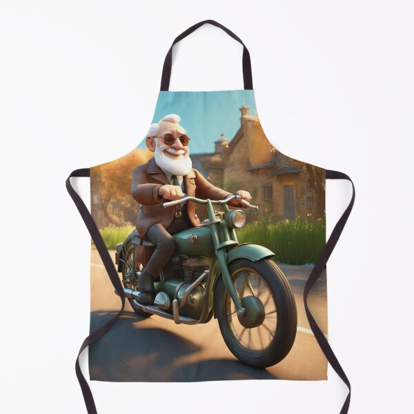 Item preview, Old Man riding a Motorcycle designed and sold by Colin Bentham.