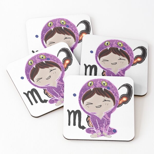 Item preview, Little Cosmic Scorpion: Kawaii Zodiac Sign designed and sold by LatelierDeCleo.