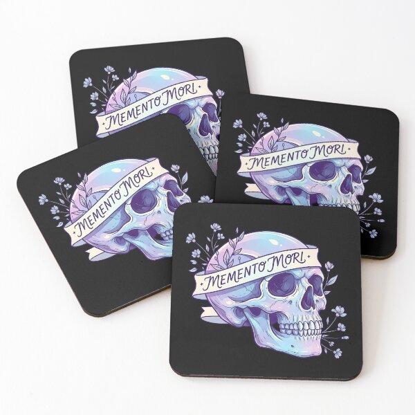 Item preview, Memento Mori Holographic Skull Flowers and Ribbon designed and sold by nuel-art.
