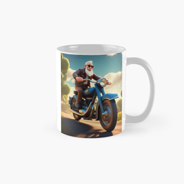 Item preview, Old Man riding a Motorcycle designed and sold by Colin Bentham.