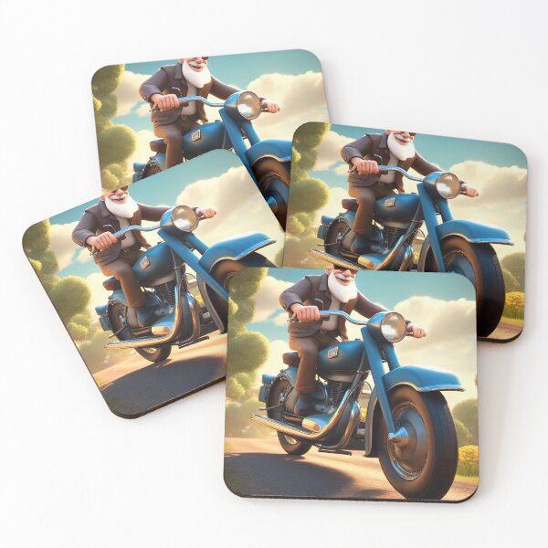 Item preview, Old Man riding a Motorcycle designed and sold by Colin Bentham.