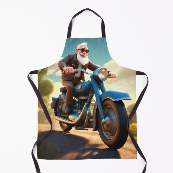 Item preview, Old Man riding a Motorcycle designed and sold by Colin Bentham.