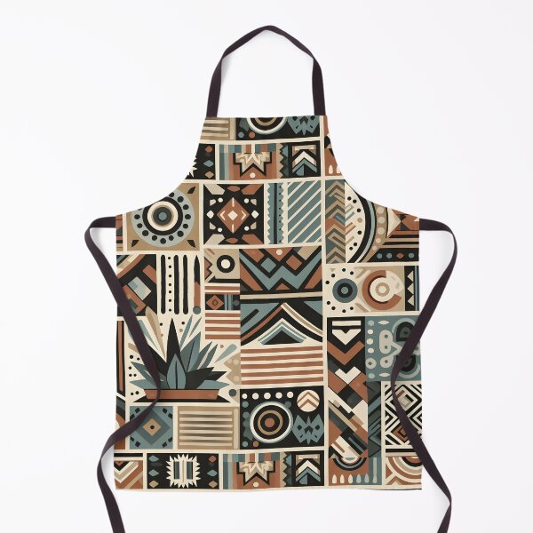 Artikelvorschau, Neutrale geometrische Tribal-Boho-Musterkunst entworfen und verkauft von Apex Designs.