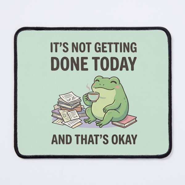 Item preview, It’s Not Getting Done Today Frog Meme Shirt – Funny Lazy Frog Tee designed and sold by ZyxDes.