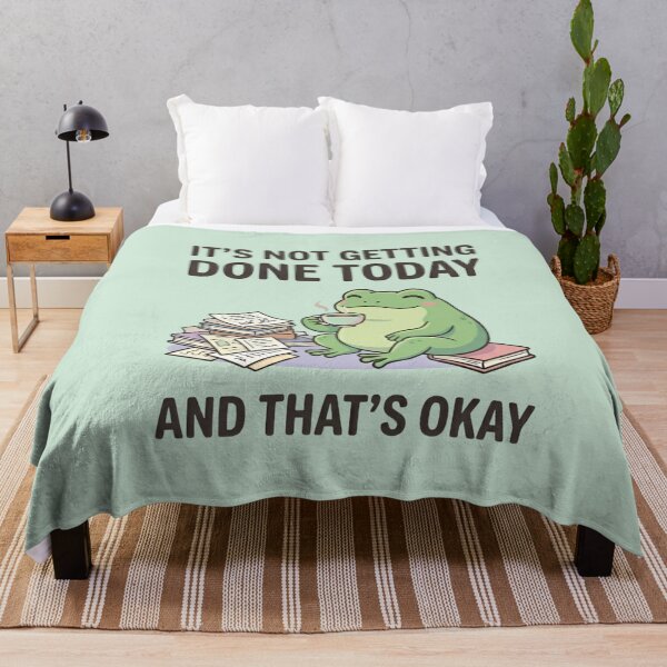 Item preview, It’s Not Getting Done Today Frog Meme Shirt – Funny Lazy Frog Tee designed and sold by ZyxDes.