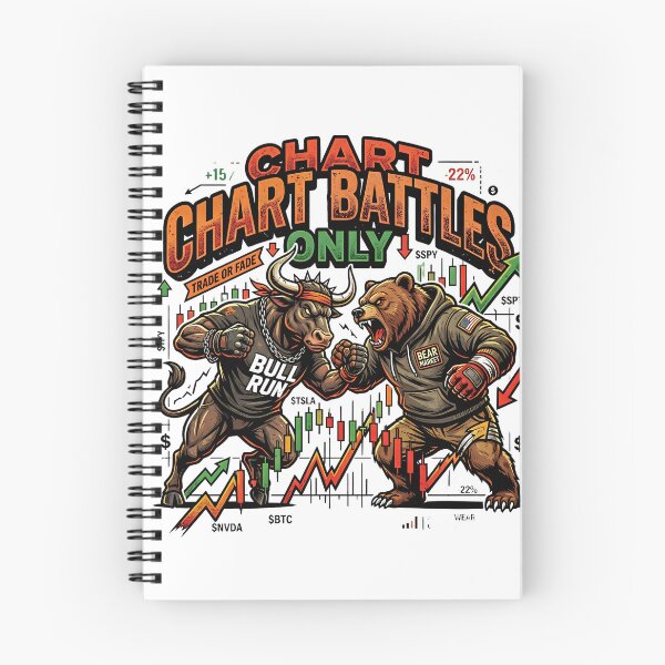 Item preview, Chart Battles Only - Bull vs Bear Warfare designed and sold by Riskt8ker Shop.