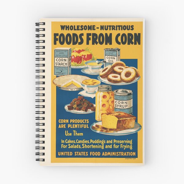 Item preview, Foods From Corn Eat More Corn World War 1 1917 designed and sold by Vintage Poster 1914-1945 Archive.
