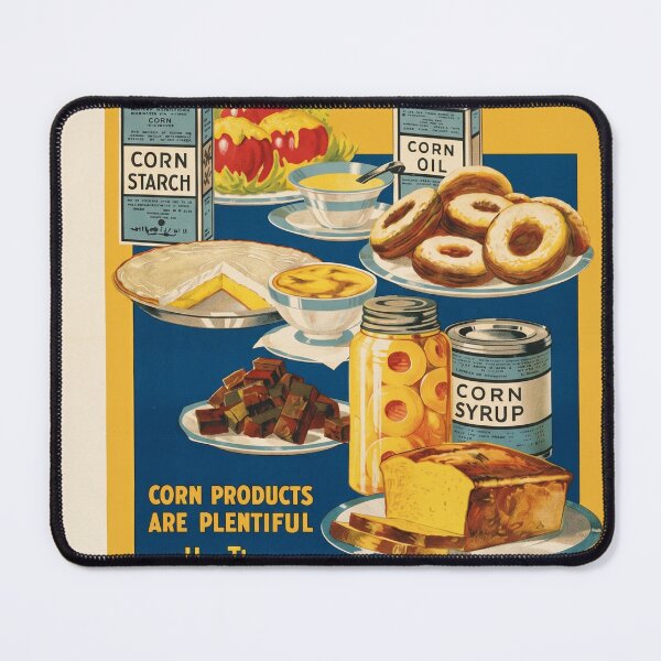 Item preview, Foods From Corn Eat More Corn World War 1 1917 designed and sold by Vintage Poster 1914-1945 Archive.
