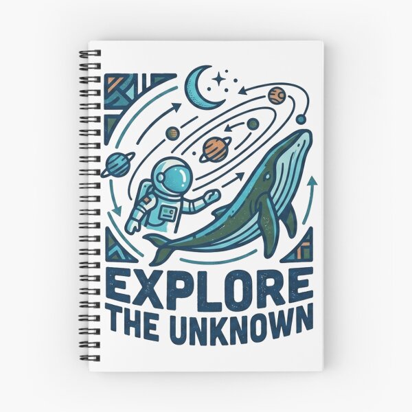 Artikelvorschau, Erkunde das unbekannte Weltraumabenteuer mit Astronauten und Walen entworfen und verkauft von Owcomm.