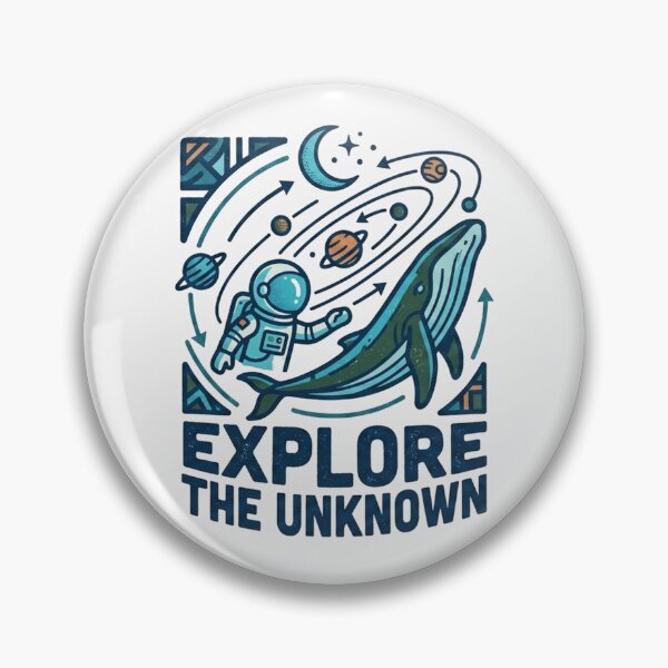 Item preview, Explore The Unknown Cosmic Astronaut and Whale Space Adventure designed and sold by Owcomm.