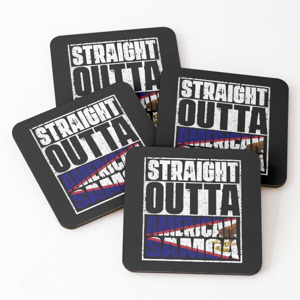 Item preview, Straight Outta american samoa Flag designed and sold by CosmoKitsch.