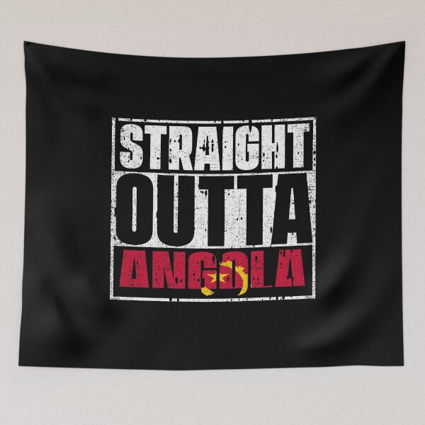 Item preview, Straight Outta Angola Flag designed and sold by CosmoKitsch.