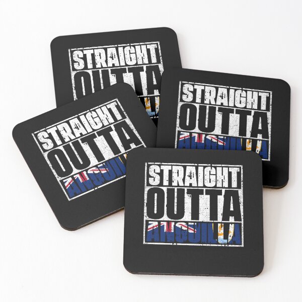 Item preview, Straight Outta Anguilla Flag designed and sold by CosmoKitsch.