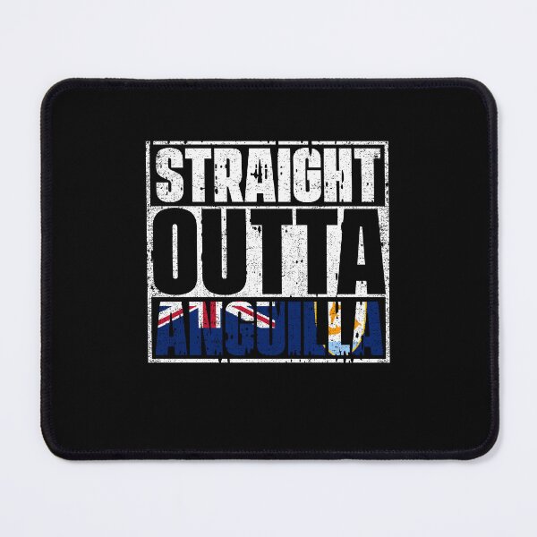 Item preview, Straight Outta Anguilla Flag designed and sold by CosmoKitsch.