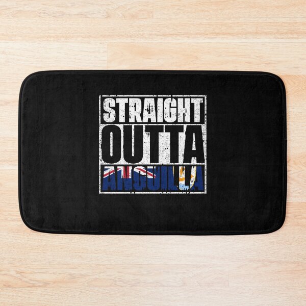Item preview, Straight Outta Anguilla Flag designed and sold by CosmoKitsch.