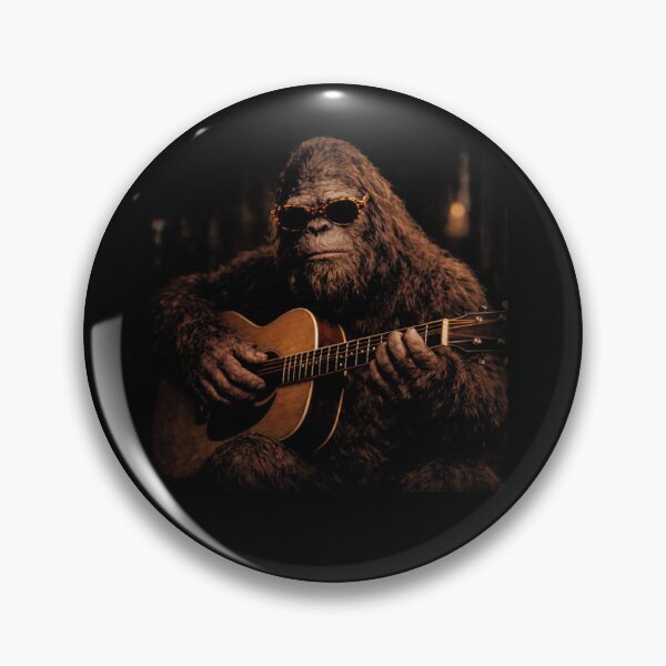 Item preview, Funny Bigfoot Playing Guitar sunglasses in the street designed and sold by will freed18.