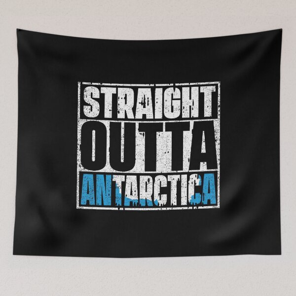 Item preview, Straight Outta Antarctica Flag designed and sold by CosmoKitsch.