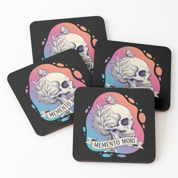 Item preview, Memento Mori Skull and Flower designed and sold by nuel-art.
