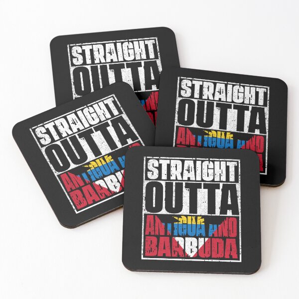 Item preview, Straight Outta Antigua and Barbuda Flag designed and sold by CosmoKitsch.