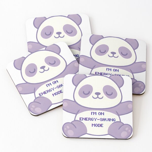Item preview, Energy Saving Mode Panda - Funny Introvert Panda Bear Art designed and sold by Void-Panda.